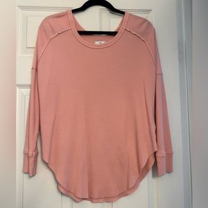 Aritzia TNA Alder Waffle Knit Shirt
